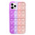 EVERMARKET Push Pop Bubble Fidget Sensory Toys Case for iPhone 11 Pro, Push Pop Bubble Silicone Case for iPhone 11pro, Drop Protection Case 5.8inch -Purple Pink-