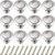 12 Pieces Round Cabinet Knobs 1.06 Inch Cabinet Knobs Satin Nickel Kitchen Drawer Pulls Round Drawer Knobs Kitchen Cabinet Hardware Cupboard Knobs with 12 Pieces Screws for Dresser Drawers
