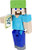 Minecraft Underwater Steve 3.25" scale Video Game Authentic Action Figure with Accessory and Craft-a-block