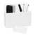 Magnetic Dry Erase Marker Holder, White Magnetic Pencil Cup, White Locker Organizer, Pencil Storage Cup with Strong Magnet, Marker/Pen Basket for Whiteboard, Refrigerator, Locker Accessories, School and Office Supplies