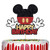 Mickey Happy Birthday Cake Topper, Glitter Mickey Inspired Cake Decor Boys Birthday Party Supplies Mickey Happy Birthday Cake Topper, Glitter Mickey Inspired Cake Decor Boys Birthday Party Supplies