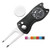 CoverMay Foldable Golf Divot Repair Tool and Golf Ball Markers Set -Black Divot Tool-Black Marker-