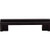 Top Knobs TK55BLK Sanctuary Collection 3-1/2" Flat Rail Pull, Flat Black