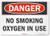 SmartSign Danger - No Smoking, Oxygen in Use Label - 10" x 14" 3M Engineer Grade Reflective