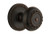 Grandeur Newport Rosette with Parthenon Knob, Single Dummy, Timeless Bronze