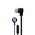 Mizco MLB New York Yankees Big Logo Cord Earbuds, Small, Black