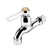 Waterfall Bathroom Faucet Single Abs Water Sink Basin Water Tap With Single Spout And Handle One Hole, Brushed Nickel Faucet for Bathroom Sink, Modern Vessel Faucet Deck Mount Vanity Faucet