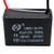 JCM 2 Wire Ceiling Fan Capacitor 6uF 450VAC CBB61