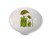 Mother and Baby Frog Ceramic Drawer Knob