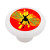 Skateboard Jump White Ceramic Drawer Knob