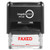 Supply360 AS-IMP1107R - FAXED Stamp with by-  and  Date-, Red Ink, Heavy Duty Commerical Self-Inking Rubber Stamp, 9/16" x 1-1/2" Impression
