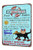 TINME The Black Cat Pool Rule Tin Sign Vintage Wall Decoration Backyard Patio Decor Swimming Pool Sign 12x8 Inch