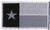 Strange Cargo Texas State Flag Black Grey Fully Embroidered Patch 1.5" x 2.5" Heat Adhesive Back