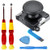 3D Replacement Joystick Analog Thumb Sticks Joystick Thumb Sticks Replacements for Nintendo Switch Joy-con Controller - Include Thumb Sticks,Tri-Wing, Cross Screwdriver, Pry Tools