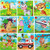 Pralb 9 Pack Wooden Jigsaw Puzzles Set, Wooden Animals Educational Puzzles Jigsaw Puzzles for Toddler Children Learning Educational Puzzles Toys Fancy Learning Intelligence Toys Present (9 Puzzles)