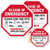 SmartSign in Case of Emergency Please Save Our Pets" Pet Rescue Decal Set - Two 4"x4"  and  One 2.75"x2.75" Engineer Grade Reflective Adhesive Labels