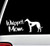 Whippet Mom Dog Decal Sticker for Car Window 8.0 Inch BG 242