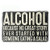 Original Vintage Design Tin Metal Wall Art Signs, Thick Tinplate Print Poster Wall Decoration for Bar -Alcohol, 8x12 Inches -20x30 CM--
