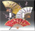 Asian Cherry Blossom Fans Double Toggle Switchplate - Switch Plate Cover