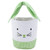 Easter Bunny Basket Easter Bucket for Boys Girls Easter Gift Bags Personalized Eggs Hunt Bag Kids Bunny Tote Bag Candy and Gifts Carry Bucket Easter Decorations -Bowknot Style Green-