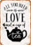 Retro Metal Signs for Wall 8" x 12" All You Need is Love and Tea Vintage Tin Signs Kitchen Pub Decor Gift