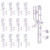 Valance Clips, 40PCS Hidden Blind Clips 2.1 Inch Clear Plastic Valance Clips for Horizontal Blind Valance