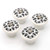 4 PCs Vintage Style Round Ceramic Knobs Handles Pulls for Cabinet Drawer Door