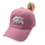 Waldeal Girls' Cute Bear Mountain Ponytail Baseball Cap Kids Adjustable Hat Pink