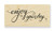 STAMPENDOUS Wood Rubber Stamp, Scrolled Enjoy