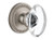 Grandeur Newport Rosette with Provence Crystal Knob, Single Dummy, Satin Nickel