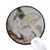 Beauty Folding Fan Chinese Painting Mouse Pad Desktop Office Round Mat for Computer