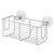 InterDesign Classico Bathroom Shower Suction Caddy Basket for Shampoo, Conditioner, Soap - Silver