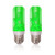 Ksmiley LED Flame Effect Light Bulb, 2 Pack 3 Modes Green Flickering Flame Lights Bulbs, E26 Base 5W Fire Light Bulbs with Upside Down, St. Patrick's Day Decorations for Indoor and Outdoor