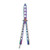Lancoon Butterfly Knife and Comb Knife Trainer, Rainbow Metal Practice Balisong Steel Dull Knife with Sheath -Training Knife- 100 percent Safe