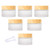 6 Packs Frosted Glass Jar Cosmetic Cream Jar Cosmetic Sample Containers Travel Makeup Lotion Bottles Face Cream Emulsion Storage Pot With Inner Liner 2 Spatulas Included -30g/1oz-