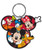 Disney Gang Mickey Goofy Donald Pluto Minnie Laser Keychain