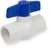 Smith-Cooper International 9122 Series PVC Ball Valve, One Piece, Inline, T-Handle, 2" Slip