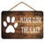 nonbrand Please Close The Gate Dog Paw Wooden Sign 8x12 inches 20x30cm