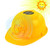 Ladaidra Yellow Solar Powered Cooling Fan Safety Helmet,Work Hard Hat Cap Head Protect