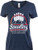 Bowling- Cheaper Than Therapy,  and  They Serve Beer - Funny Bowler Team T-Shirt for Women--Vneck,2XL- Navy