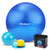 Exercise Ball-65cm plus25cm-, Yoga Ball Chairs with Extra Pilates Exercise Ball, Anti-Burst Stability Balance Ball for Exercise, Fitness, Birthing, Core Strength Training, Physical Therapy with Quick Pump Exercise Ball-65cm plus25cm-, Yoga Ball Chairs with Extra Pilates Exercise Ball, Anti-Burst Stability Balance Ball for Exercise, Fitness, Birthing, Core Strength Training, Physical Therapy with Quick Pump