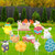 Jetec 10 Pieces Easter Yard Signs Outdoor Lawn Decorations Easter Lawn Yard Decorations Easter Decorations with Easter Eggs, Bunny and Chick for Easter Party Supplies Outdoor Props