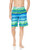 Kanu Surf Men's Waves Swim Trunks -Regular  and  Extended Sizes-, Horizon Navy/Green, Large