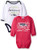 Gerber Childrenswear "Love Football" Seattle Seahawks 2Pk Long Sleeve Bodysuit, 3-6 Months, Pink, Seattle Seahawks