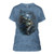 The Mountain Women's Night Wolves Collage Apparel, Blue, Medium