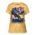The Mountain Women's Eagle Talon Flag Apparel, Yellow, Small