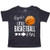 inktastic Papa's Little Basketball Fan Toddler T-Shirt 7 Black 31b17