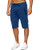 Voncheer Mens Casual Summer Elastic Waist Drawstring Shorts with Zipper Pockets -S, Royal Mens Shorts-