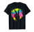 Psychedelic Tie Dye Paint Ink Splatter Peace Sign T-shirt