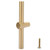 Shexton Pull Handle,Brass Cabinet Handle Brushed Kitchen Cupboard T Bar Pull Handle Wardrobe Door Knob